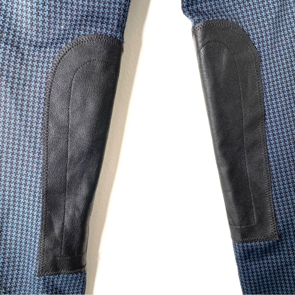 Kerrits Navy Blue Black Houndstooth Riding Breeches - Picture 6 of 8